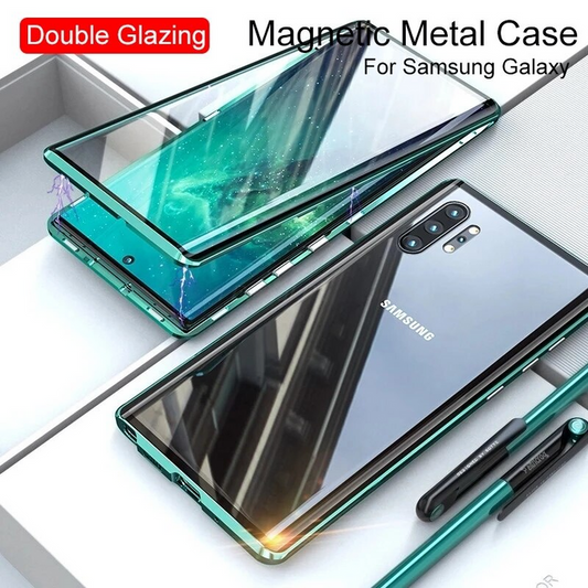 Magnetische Glazen Samsung Hoes – Fortiq