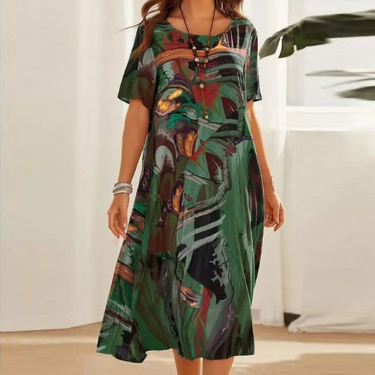 Lockeres Sommerkleid mit lockerem Schnitt – Ysée