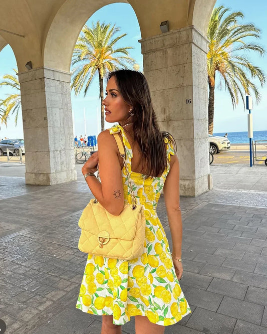 Sommerkleid mit Zitronenmuster – Lianne