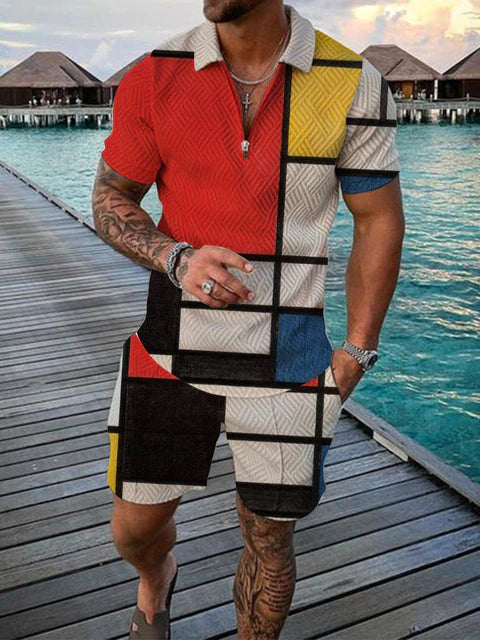 Zweiteiliges Herren-Sommer-Set mit T-Shirt und Shorts – Damon