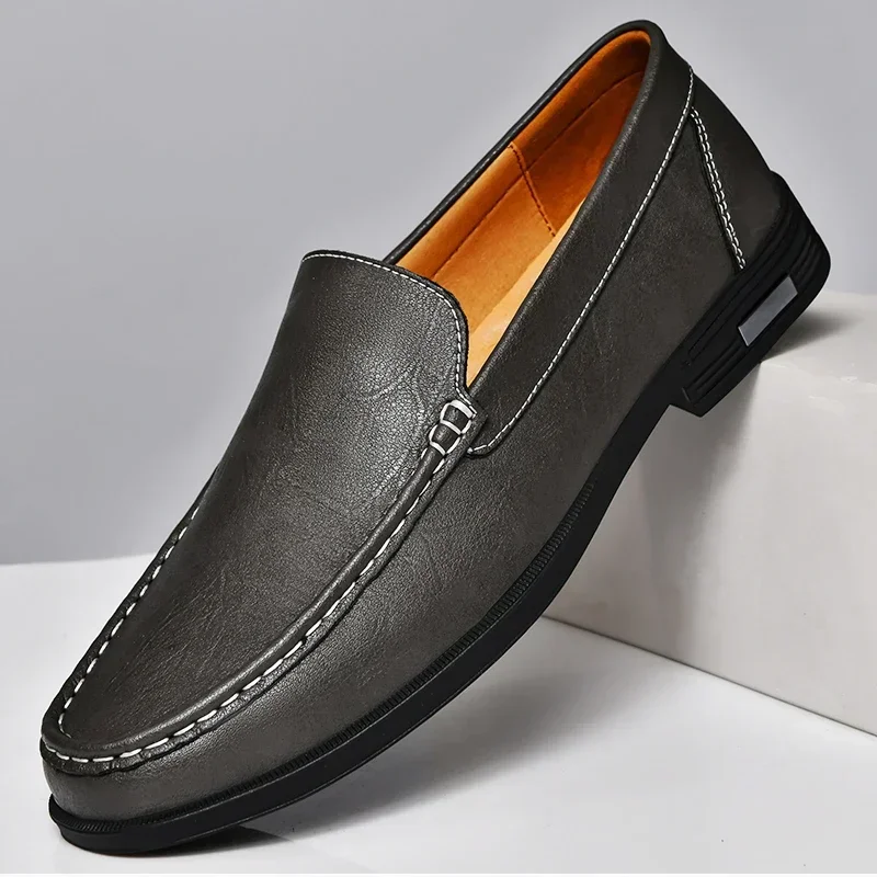 Italienische Slipper aus echtem Leder – Emilio