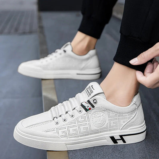 Herren-Sneaker aus Perforiertem Leder mit Leichtbauweise – Ethan