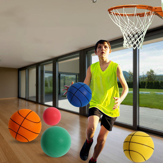 Geräuschloser Basketball aus PU-Schaum für Kinder – Silento