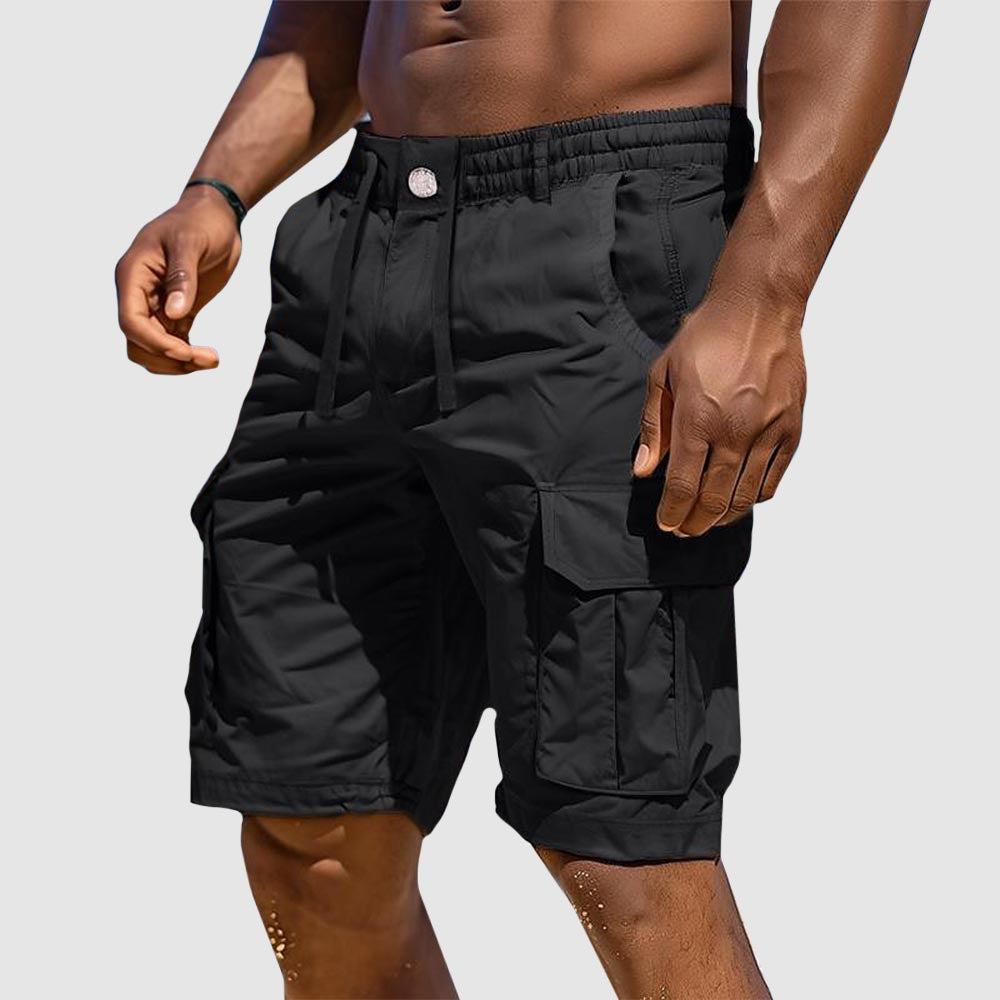 Sommerliche Herren-Cargo-Shorts aus Baumwollmischung – Rafael