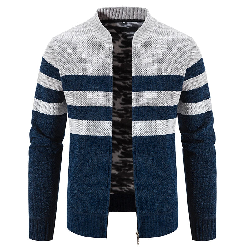 Herren Gestreifter Herbstpullover – Tobias