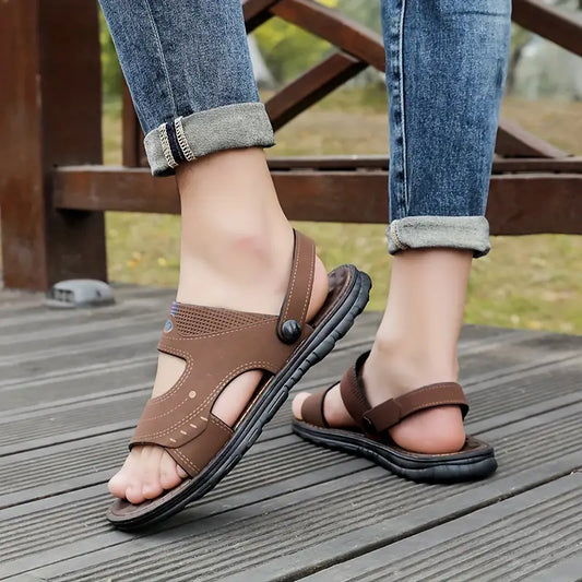 Stilvolle Herrensandalen mit Riemen – Strider