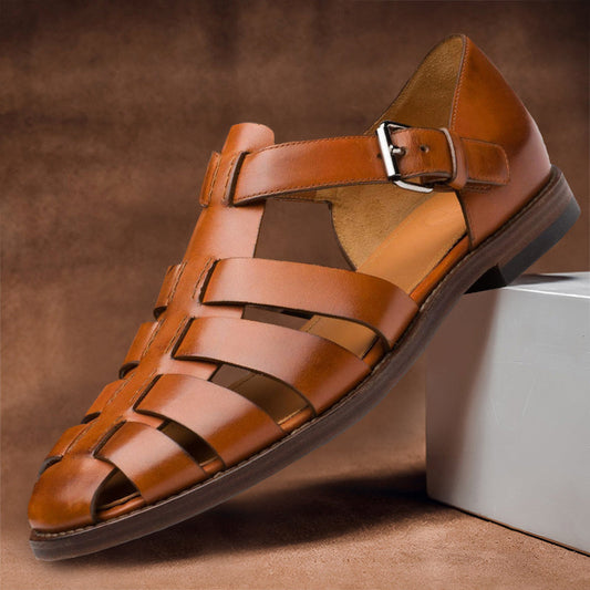 Bequeme Herren Ledersandalen mit rutschfester Sohle – 50 % Rabatt – Milan