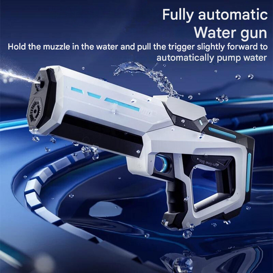 Automatische Wasserpistole mit 1L Tank & 10 m Reichweite – Sommerspaß pur