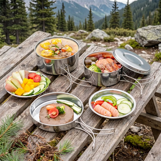 8-Teiliges Camping-Kochset - Wildkit