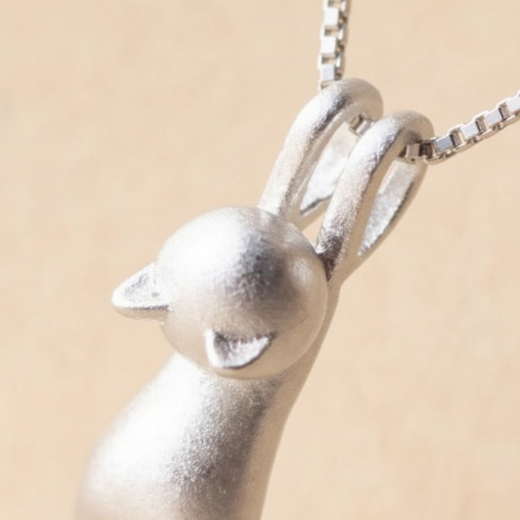 925 Sterling Silber Halskette - CatCharm