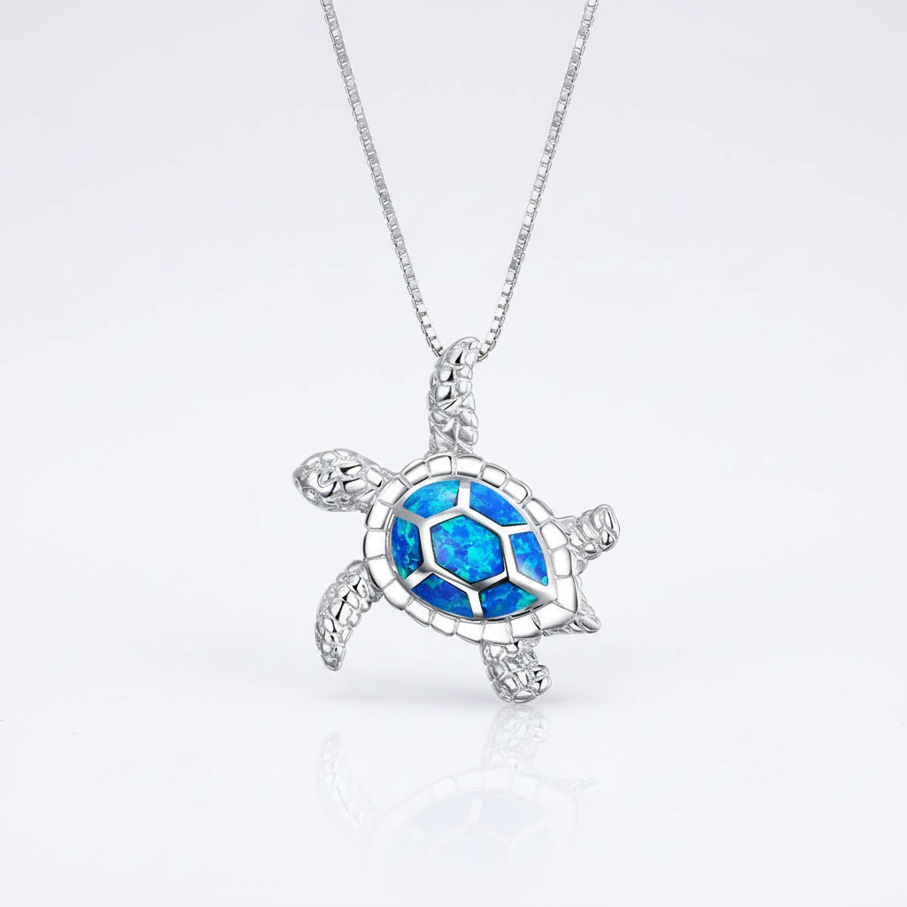 925er Silber Halskette - WisdomTurtle