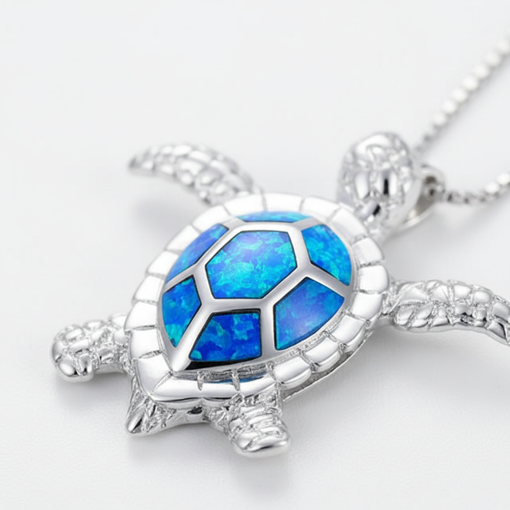 925er Silber Halskette - WisdomTurtle