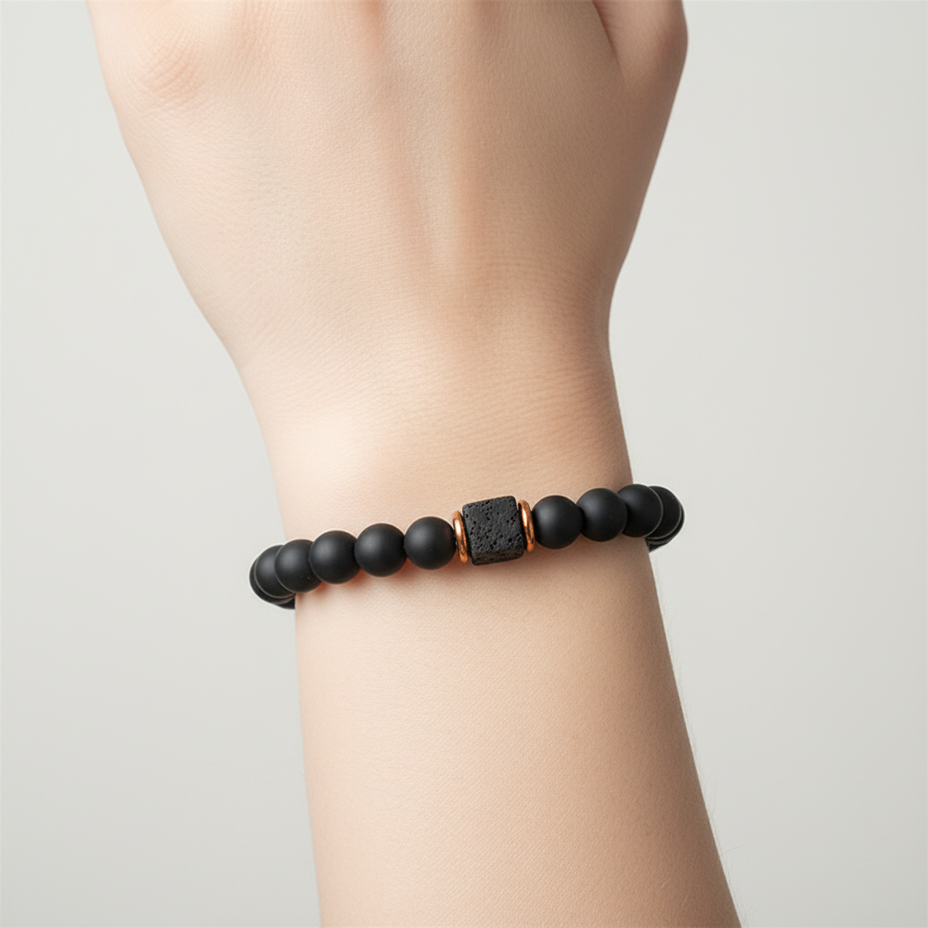 Armband Aus Lavastein - OnyxBalance