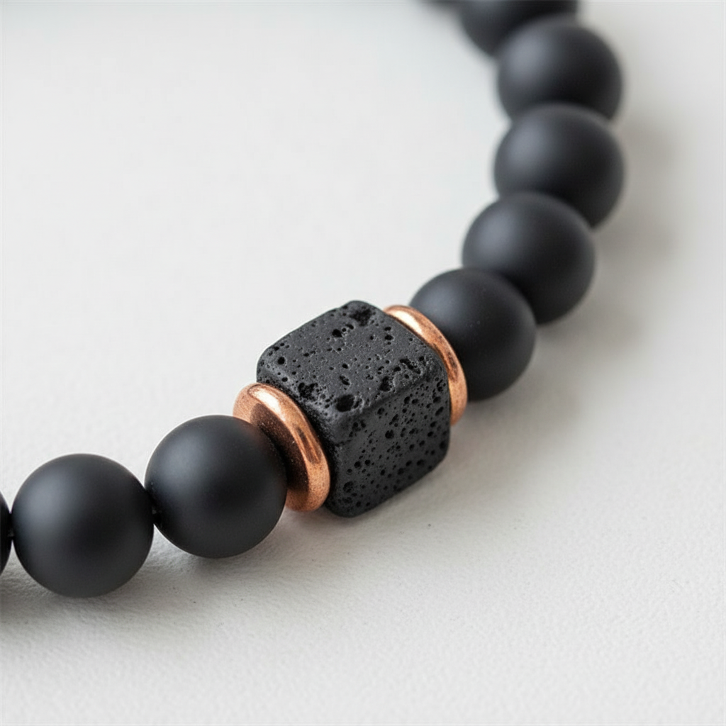 Armband Aus Lavastein - OnyxBalance