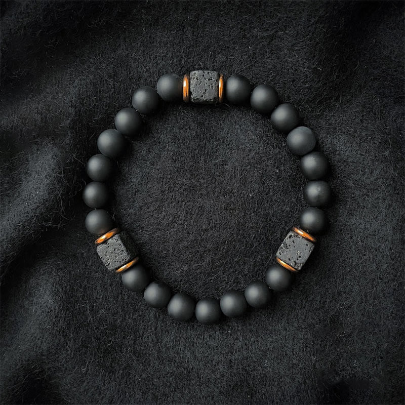Armband Aus Lavastein - OnyxBalance