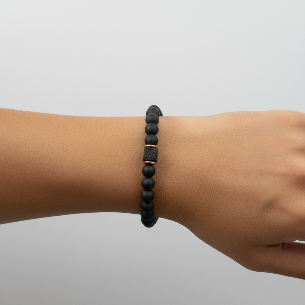 Armband Aus Lavastein - OnyxBalance