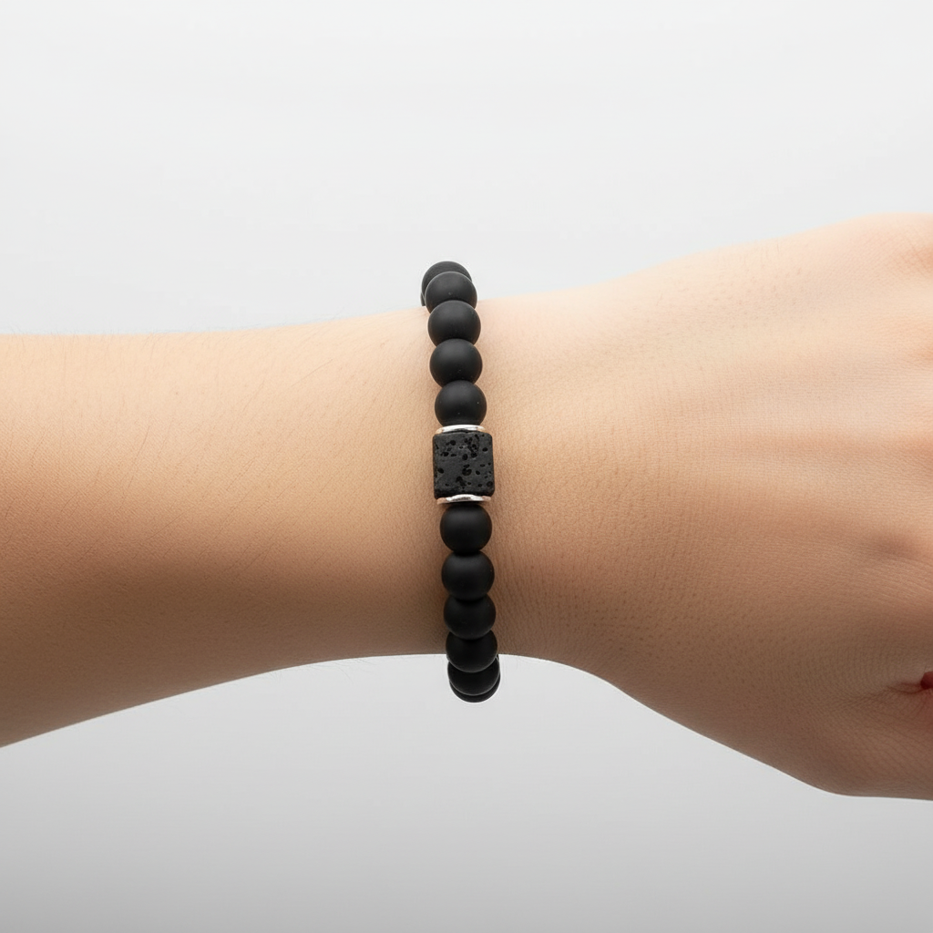 Armband Aus Lavastein - OnyxBalance