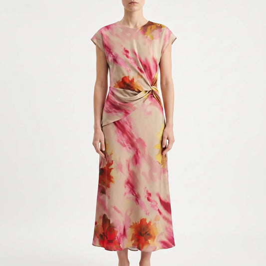 Ärmelloses Midikleid Mit Blumenprint - Maggie