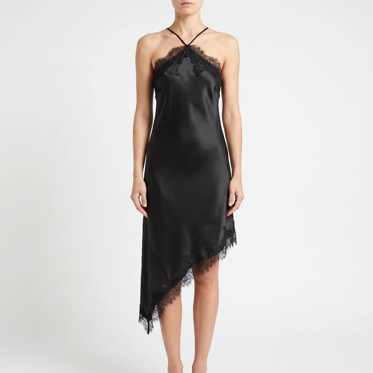 Asymmetrisches Midi-Slipkleid - Mattie