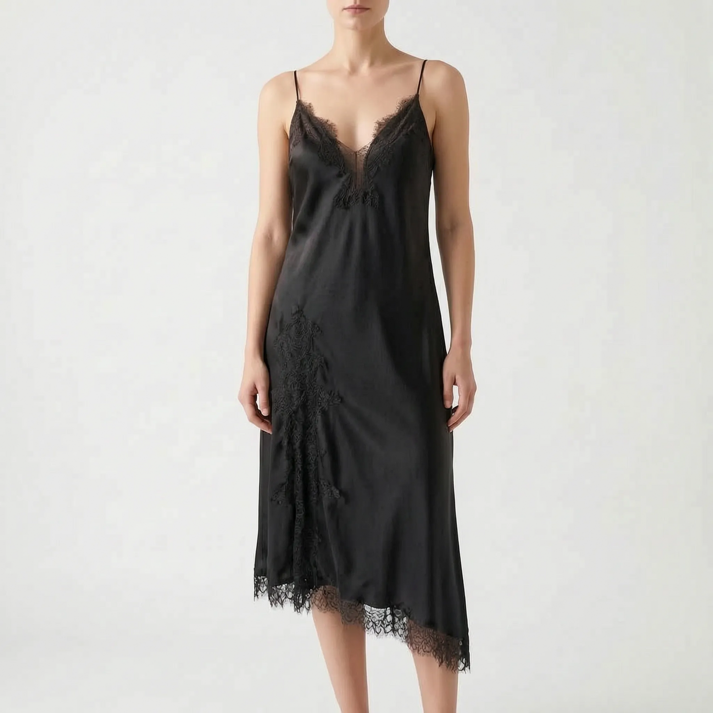 Asymmetrisches Trägerkleid - Esther