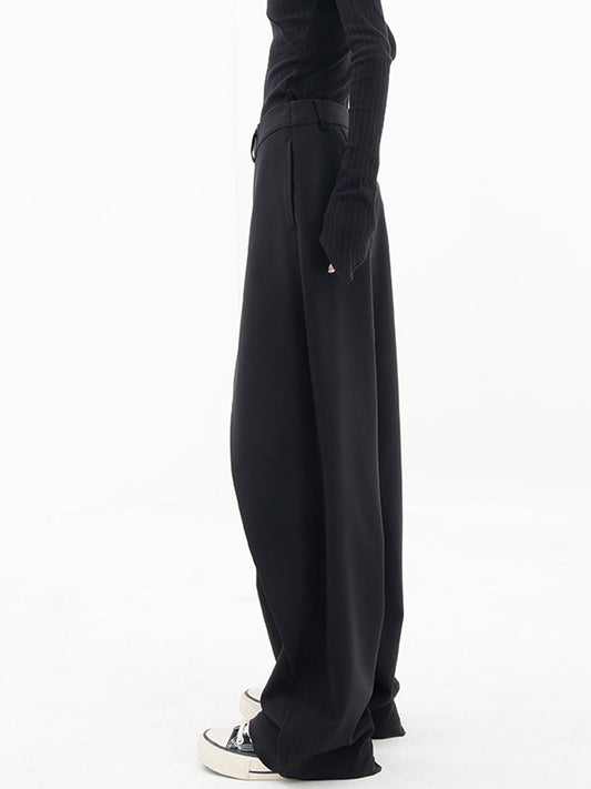 Asymmetrische Weite Damenhose mit Doppelknoten – Noa