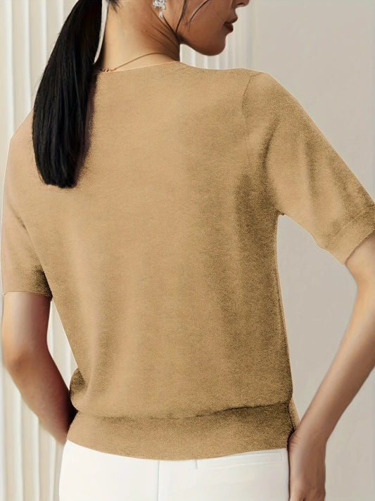 Frühjahrs-Pullover mit kurzen Ärmeln – Mira