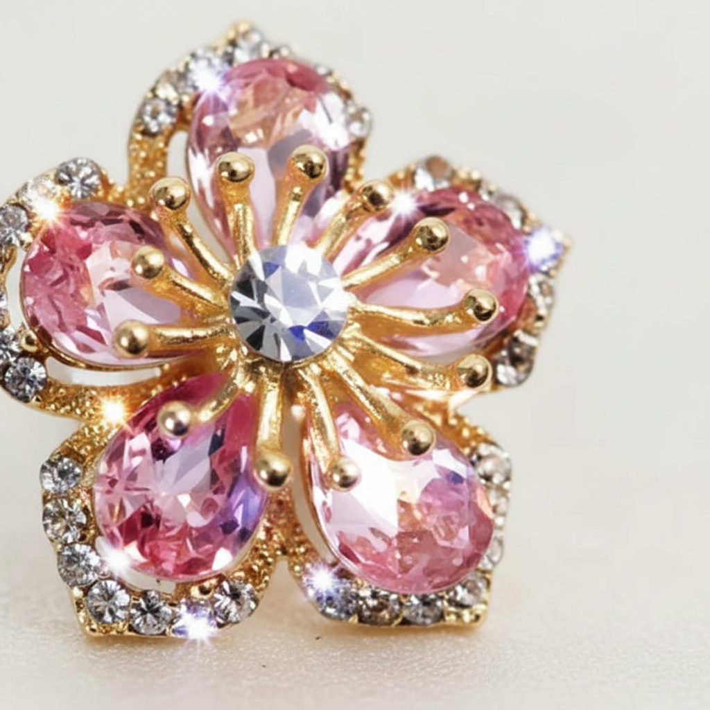 Blumenohrringe Mit Zirkonia - FloraEarrings