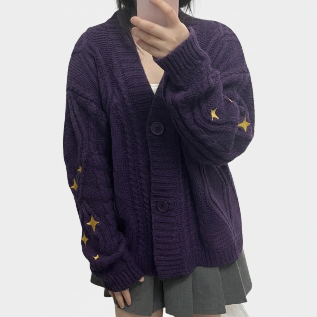 Bunt Gestricktes Kurzjackett - Nina