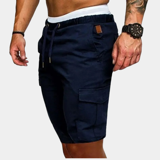 Herren-Shorts mit elastischem Bund und Seitentaschen – Brennan