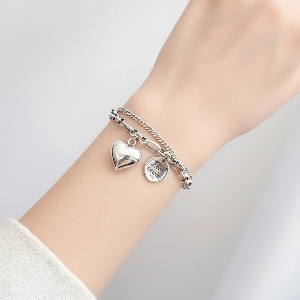 Charm-Armband Mit Herz - LoveGleam