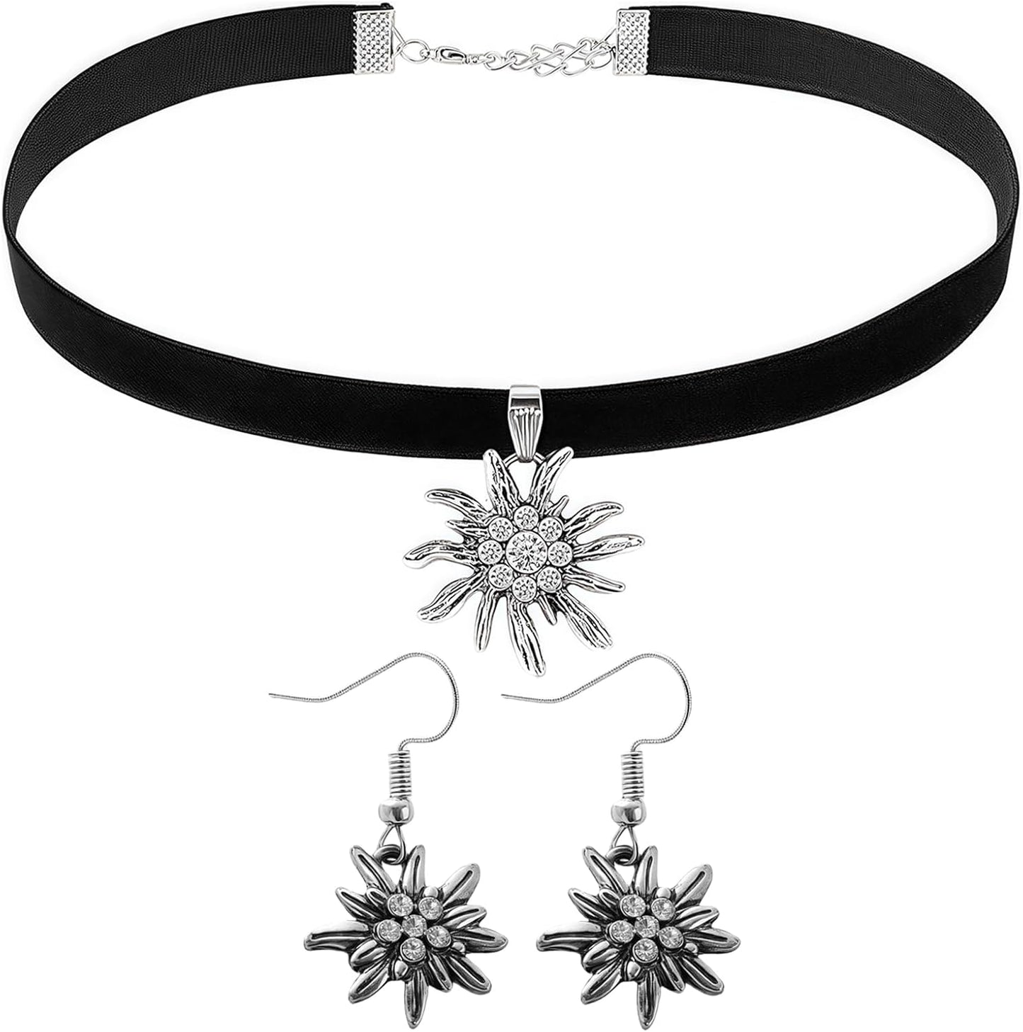 Choker Mit Edelweiß - AlpineGem