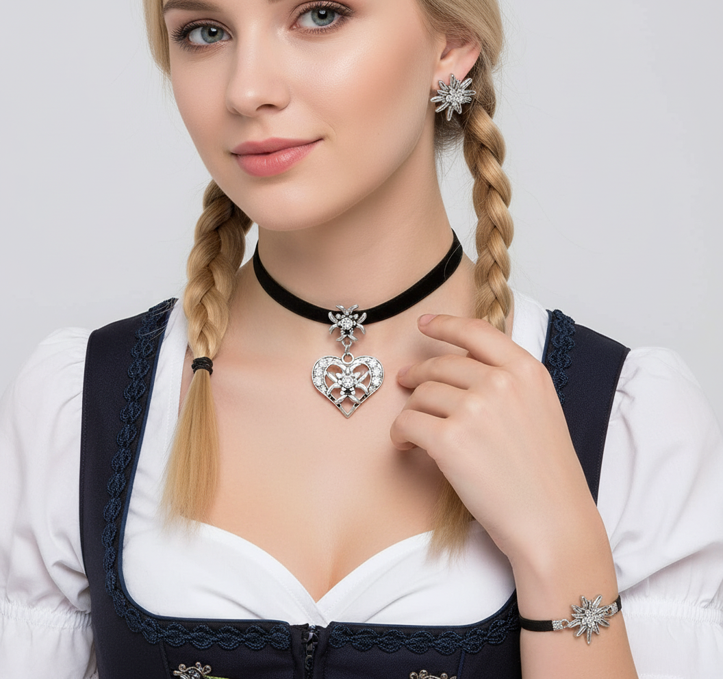 Choker Mit Herzanhänger - NobleDream