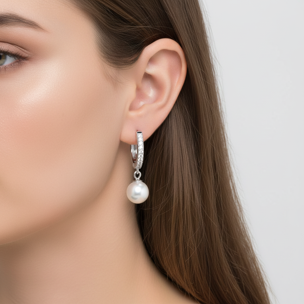 Creolen Mit Zirkonia - PearlJewels