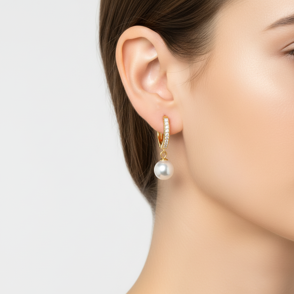 Creolen Mit Zirkonia - PearlJewels