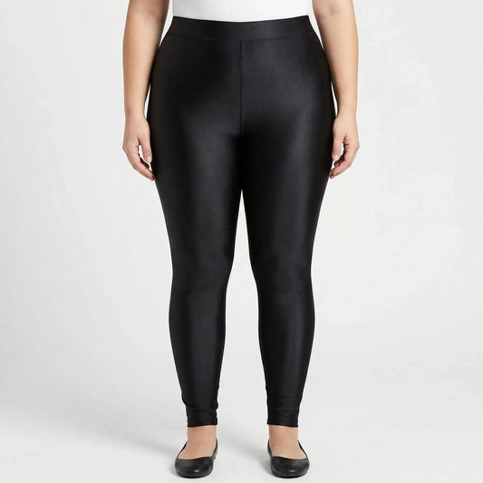 Cropped Gym Leggings In Plus Size - Mildred
