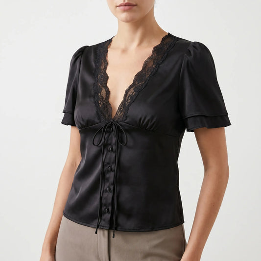 Damenbluse Mit Zierborte - Beverly