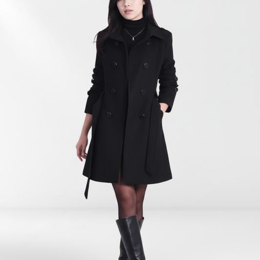 Damenmantel Mit Gürtel -  Isabella