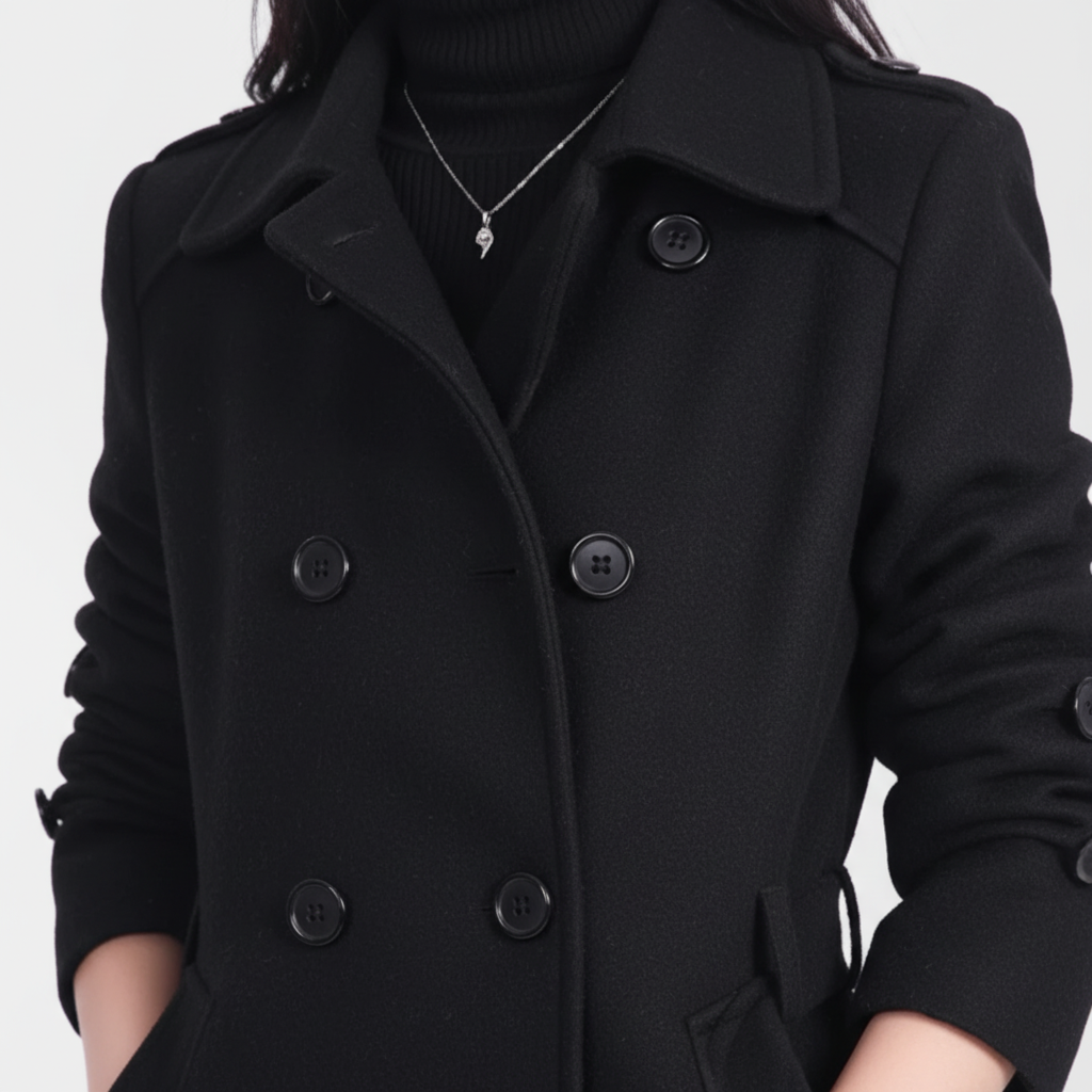 Damenmantel Mit Gürtel -  Isabella