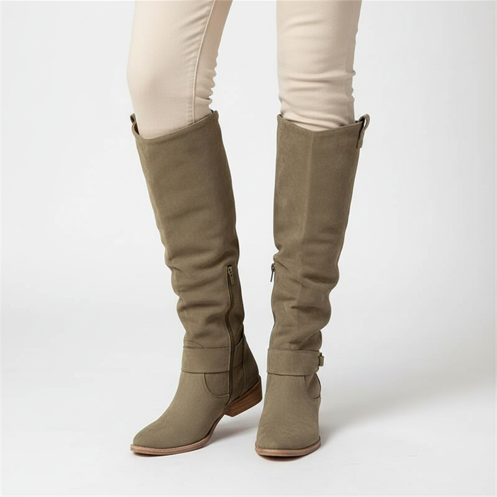 Damenstiefel Aus Kunstsuède -  Laura