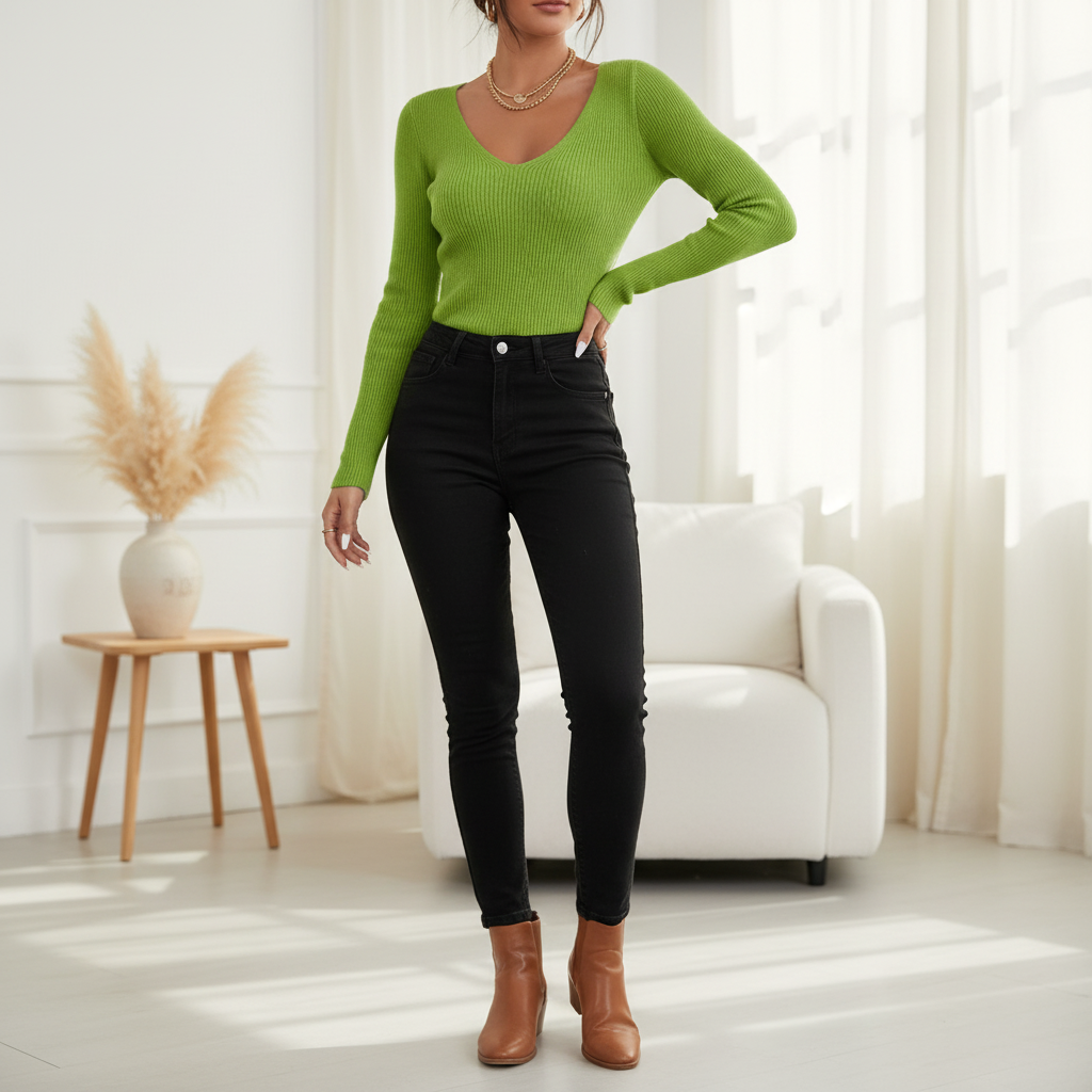 Damenstrickpullover -  Solveig