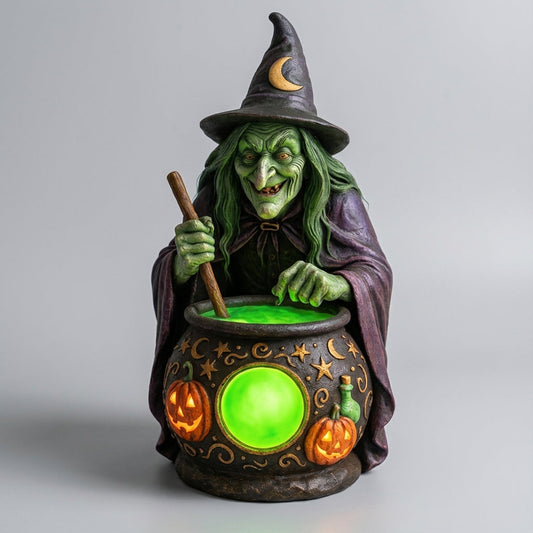 Decorative Witch Cauldron Lamp - Hexilume