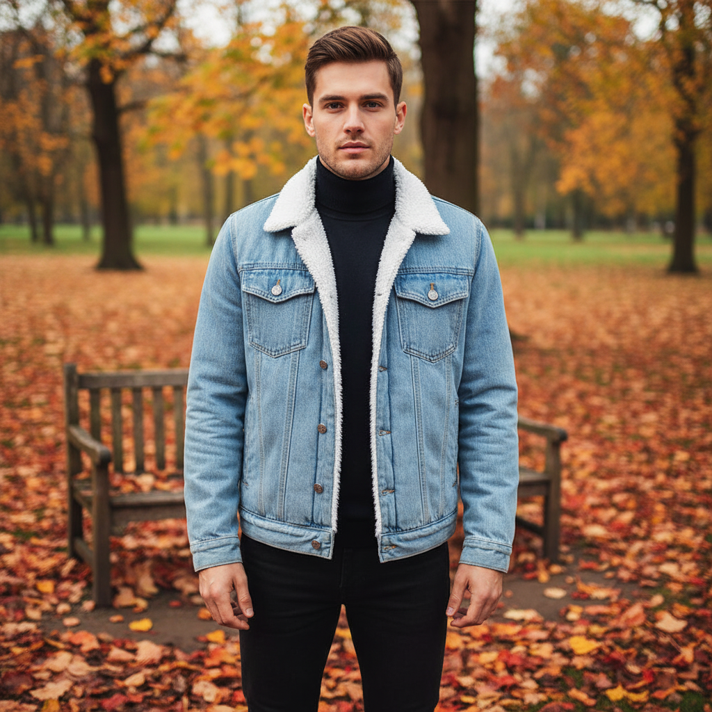 Denimjacke Mit Fleecefutter - Timur