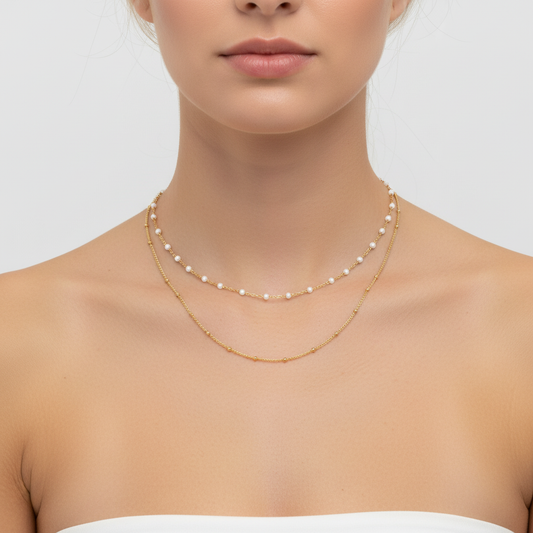 Doppelreihiger Choker - CharmWave