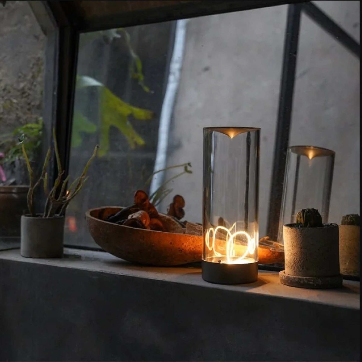 Drahtlose Zylindrische Tischlampe - MagniBeam