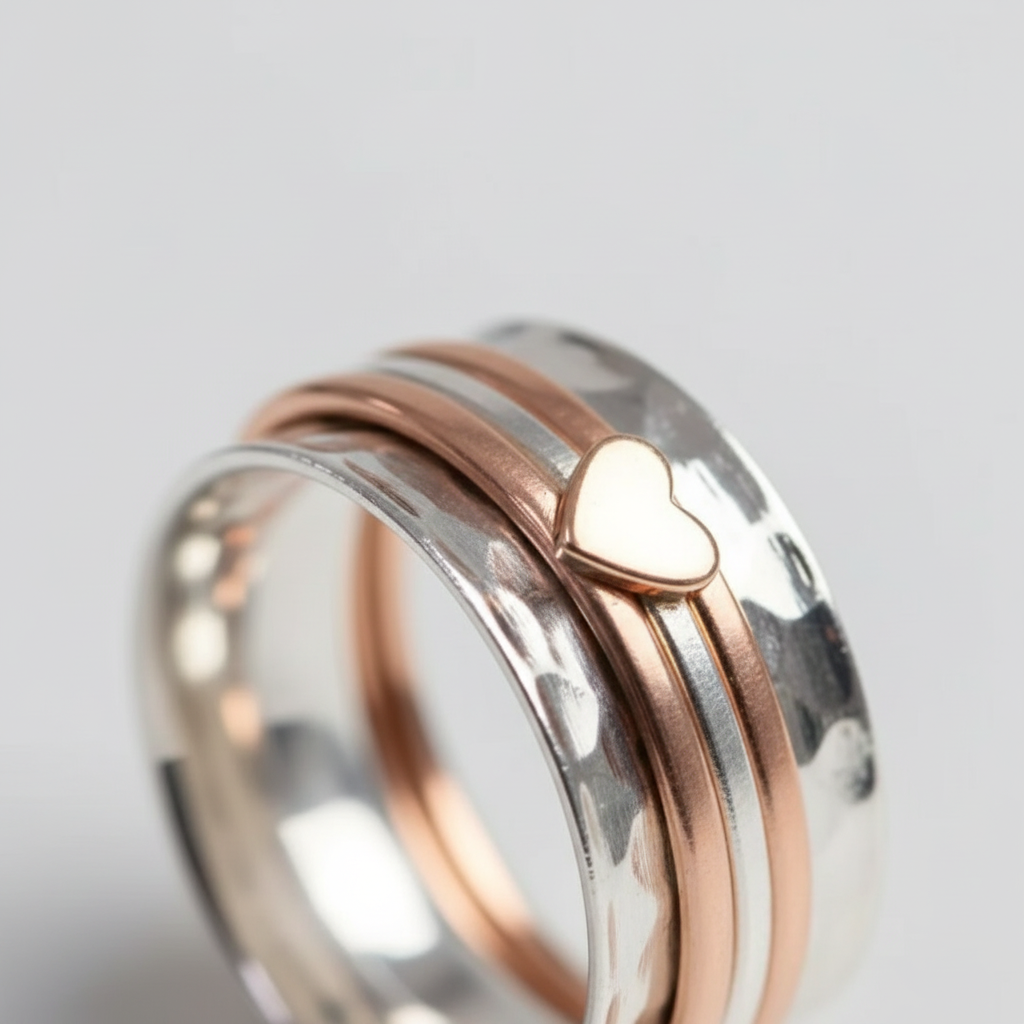 Drehbares Herzdesign - HeartRing