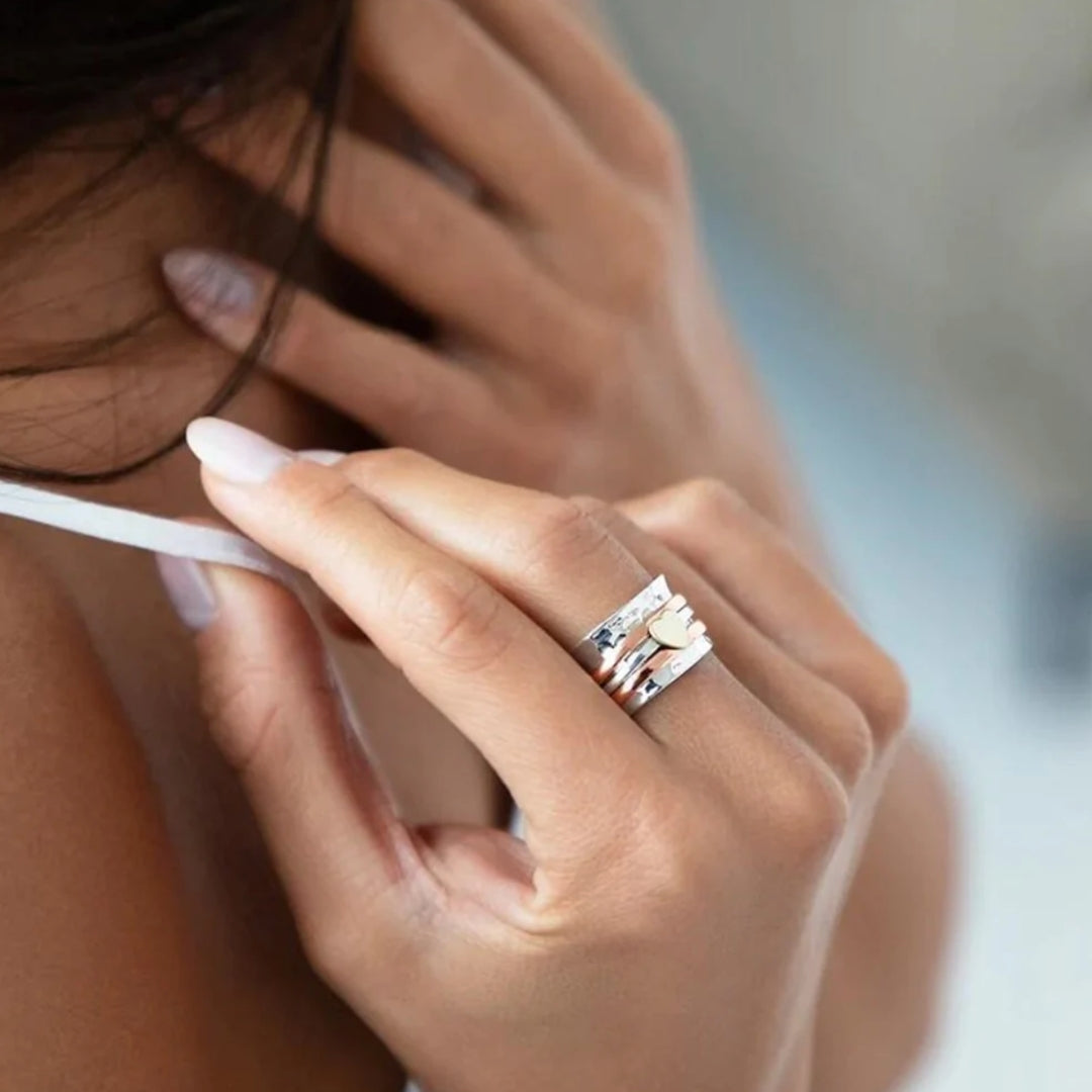 Drehbares Herzdesign - HeartRing