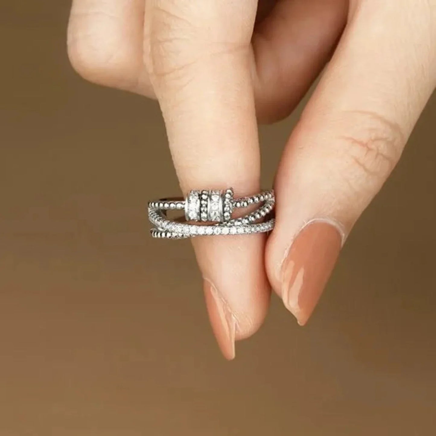 Drehender Zirkonring - FidgetRing