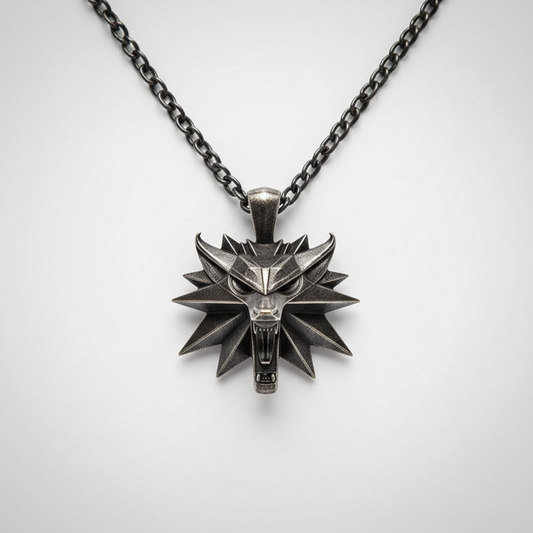 Edelstahl-Halskette - WolfCharm