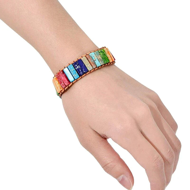 Edelsteinarmband Aus Leder - HarmonyBand