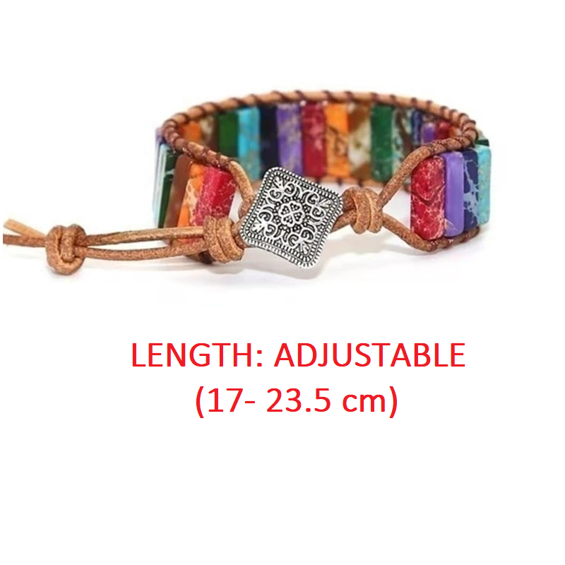 Edelsteinarmband Aus Leder - HarmonyBand
